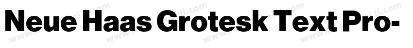 Neue Haas Grotesk Text Pro字体转换
